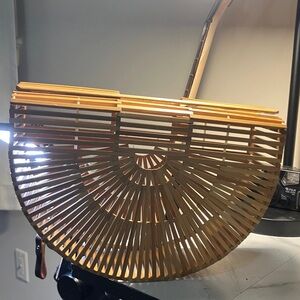 Cult Gaia Natural Bamboo Clutch